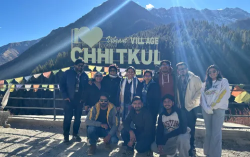 Travellers visiting Chitkul village in Kinnaur