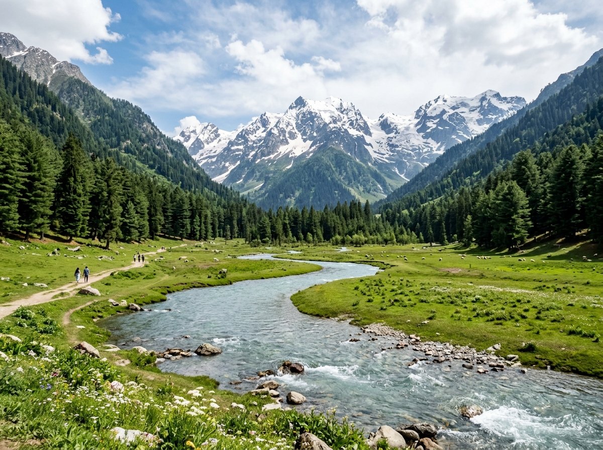 Betaab Valley and Lidder River Pahalgam